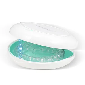Retainer Case Slim Aligner Case with Adjustable Vent Holes and Mirror Compatible with Invisalign Night Guard and Mouth Guard Premium Retainer Case With Aligner Remover Tool Chew & Brush White Round: White - retainer case
