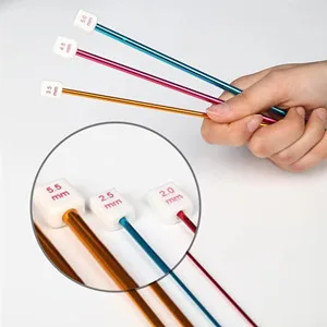 Cdrompy Tunisian Crochet Hook Set 11 Packs Tunisian Crochet Hook Afghan Aluminum Crochet Needle(2mm to 8mm) - Clear Scale