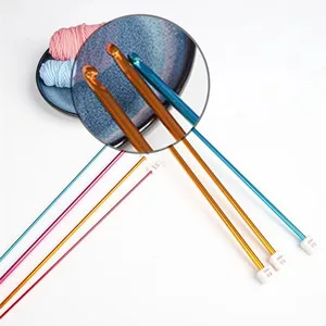 Cdrompy Tunisian Crochet Hook Set 11 Packs Tunisian Crochet Hook Afghan Aluminum Crochet Needle(2mm to 8mm) - Metal Hook Head