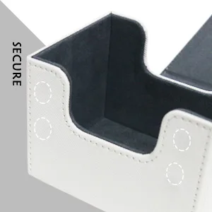 SXTT MTG Deck Box Large Card Deck Box Fit 120+ Single Sleeved Cards for Commander Compatible with MTG/TCG/CCG Magnetic Game Card Case(White) - product information 14