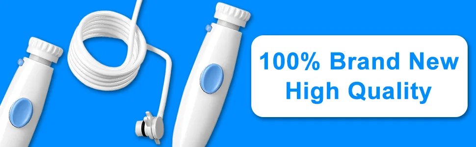 IIYL Oral Hygiene Accessories Water Hose Plastic Handle Compatible for Oral Irrigator Wp-100 WP-900 Pack of 1 Handle/Hose - waterpik replacement heads