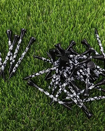 FINGER TEN Golf Rubber Tees Driving Range Value 3/4 Pack Mixed or Same Size 1.5 2.25 2.75 3 for Practice Mat Black Mixed 4 Pack(1.5 2.25 2.75 3) - golf tees wood bamboo plastic 3 2 4 1 finger ten