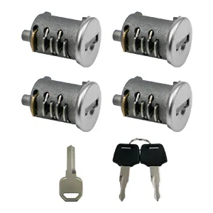 TIKSCIENCE 4 Pack Lock Cylinders Fit for Yakima Car Roof Rack System Components SKS Lock Cores Includes 4 Cylinders Cores 2 Opening Keys and 1 Control Key - 4 Pack Lock Cylinders