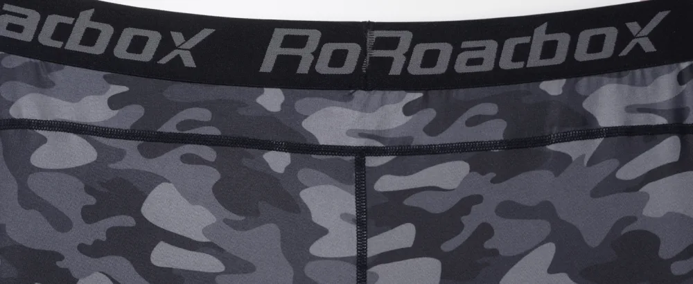 Roadbox 2 Pack Men's 3/4 One Leg Compression Pants - Basketball Athletic Running Tights Leggings Spandex Base Layer Underwear Black02+gary02 Large - product information 5