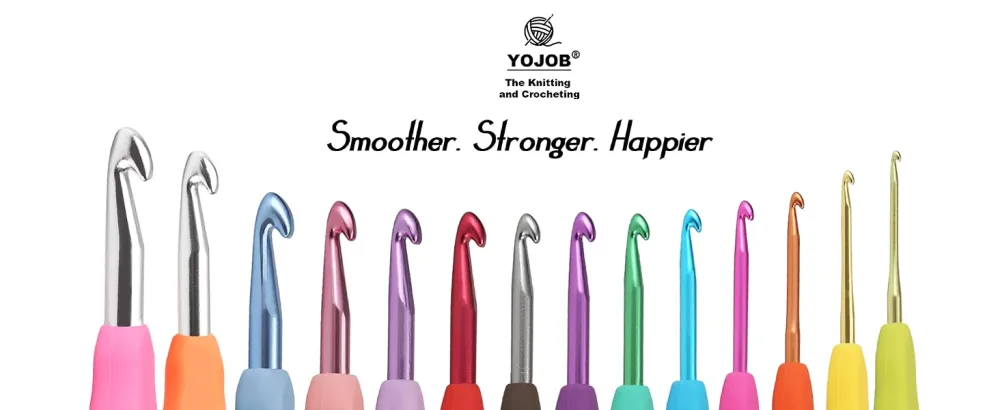 2Pack Size H / 5mm I / 5.5mm Crochet Hooks Super Smooth & Ergonomic for Beginner and Advanced (5.0mm 5.5mm) 5mm 5.5mm - Pack Ergonomic Crochet Hooks