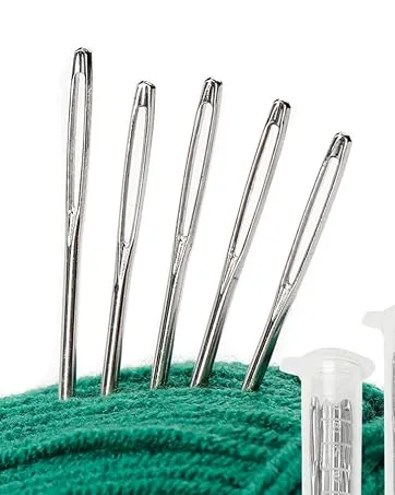 2Pack Size H / 5mm I / 5.5mm Crochet Hooks Super Smooth & Ergonomic for Beginner and Advanced (5.0mm 5.5mm) 5mm 5.5mm - yarn needles