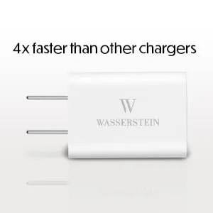 25ft/7.6m Weatherproof Outdoor Charging Cable with Quick Charge Adapter Compatible with Arlo Ultra/Ultra 2/Pro 3/Pro 4 (2 Pack White) (NOT Compatible with Arlo Essential Spotlight) - 4x faster charging