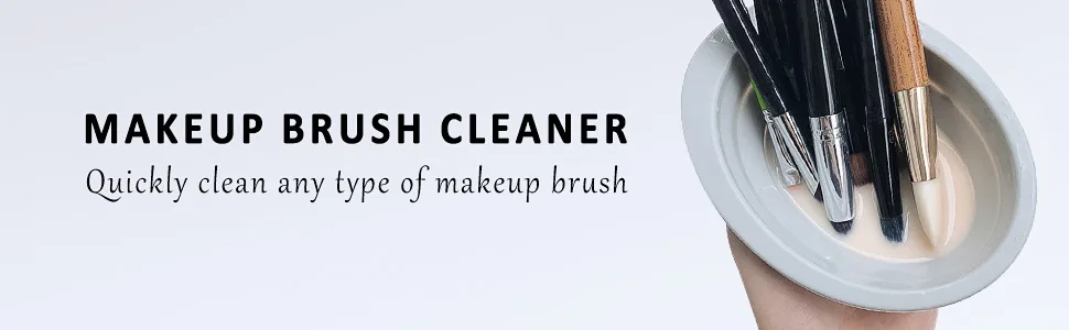 2 Pack Makeup Brush Cleaner Mat - Silicon cleaning Pad & Bowl Scrubber Portable Washing Tool for Makeup Brush Makeup Sponge Powder Puff (Gray & Pink) - 2 Pack Makeup Brush Cleaning Mat