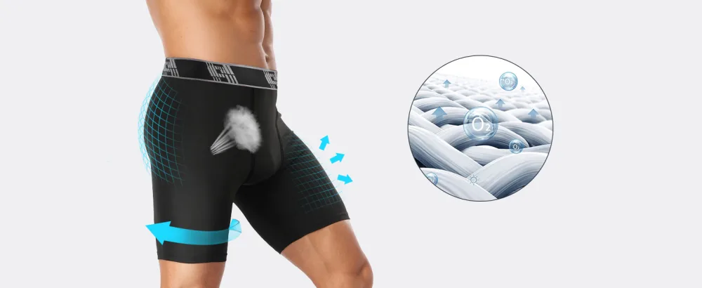 HOPLYNN 4/6 Pack Compression Shorts Men Underwear Spandex Sport Shorts Athletic Workout Running Performance Baselayer Shorts 4 Pack Black Medium - compresion shorts men