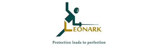 LEONARK Fencing Padded Storage Bag for Epee Saber and Foil Equipment - 43.3in Portable Hema Single-shoulder Backpack Black - top logo