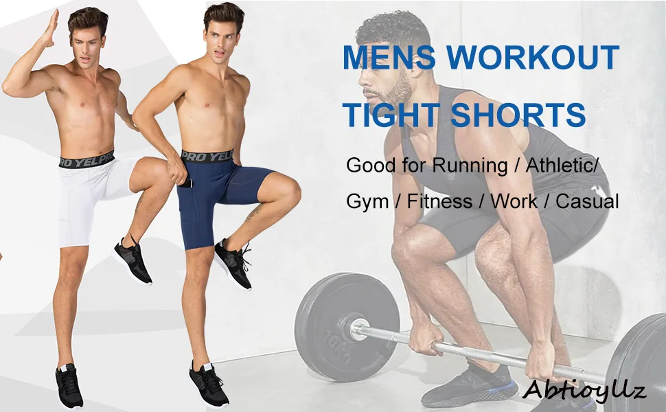 ABTIOYLLZ 3 Pack Compression Shorts for Men Spandex Running Workout Athletic Baselayer Underwear Shorts Pocket 3pack+white#84 Small - product information 18