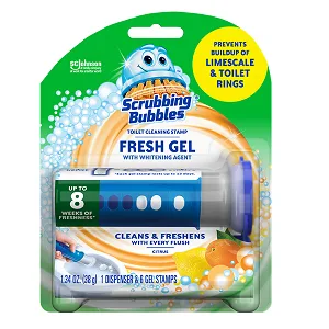 Scrubbing Bubbles Fresh Brush Starter 1 Pack + Fresh Brush Refills Citrus 1 Pack + Fresh Gel Toilet Cleaning Stamp Citrus 1 Pack - product information 2