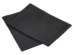 Amazon Basics 100% Polyester Satin Pillowcases for Hair and Skin Envelope Closure - Black Standard Pack of 2 Black Standard (20x26") Satin Pillowcase (2-Pack) - product information 4