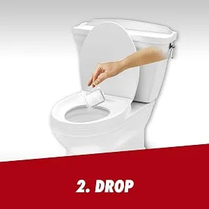 Drano Advanced Septic Tank Treatment 3 Pouches 4.5 oz 1 Pack (3 Pouches Total) - Step 2: Drop