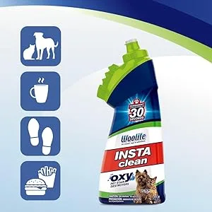 Bissell Woolite INSTAclean Permanent Pet Stain Remover (2 pack) - Pet stain remover; carpet cleaner; upholstery cleaner; fabric cleaner; rug cleaner; stain cleaner; r