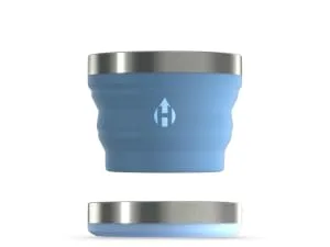 HYDAWAY Collapsible Bowl Set | 2-Pack | Glacier Blue - HYDAWAY Collapsible Cup | 12 fluid ounces