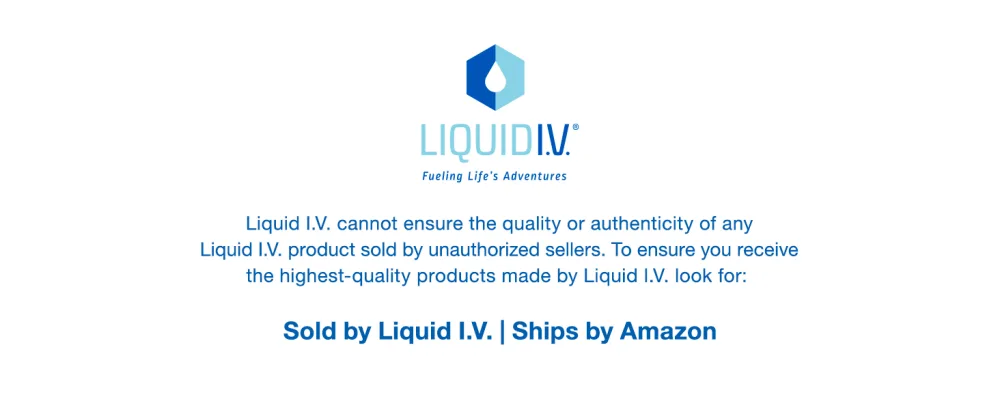 Liquid I.V. Hydration Multiplier Electrolyte Powder Easy Open Packets Supplement Drink Mix (Strawberry 60 Count) - disclaimer