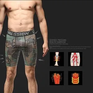 Holure Men's Performance Compression Shorts Athletic Running Underwear (3 or 4 or 5 Pack) 3 Pack:black/Navy/Camo White Large - Early recovery