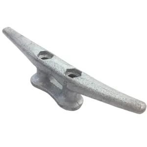 ZUJARA 6 inch Dock Cleats 5-Pack Galvanized Iron Boat Cleat for Marine or Decorative Applications - 6 INCH BOAT CLEAT