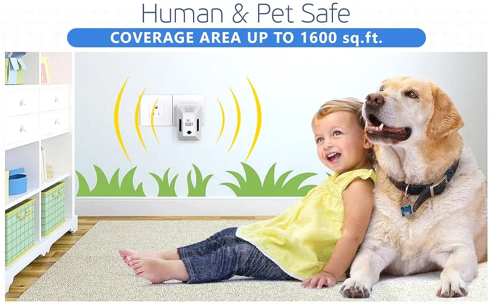 Ultrasonic Pest Repeller Plug in - Electronic Insect Electrical Control Defender 2 Pack - Roach Bed Bug Mouse Rodent Mosquito Killer - Indoor Reject Repellent - for Cockroach Ant Spider Scorpion - everpest