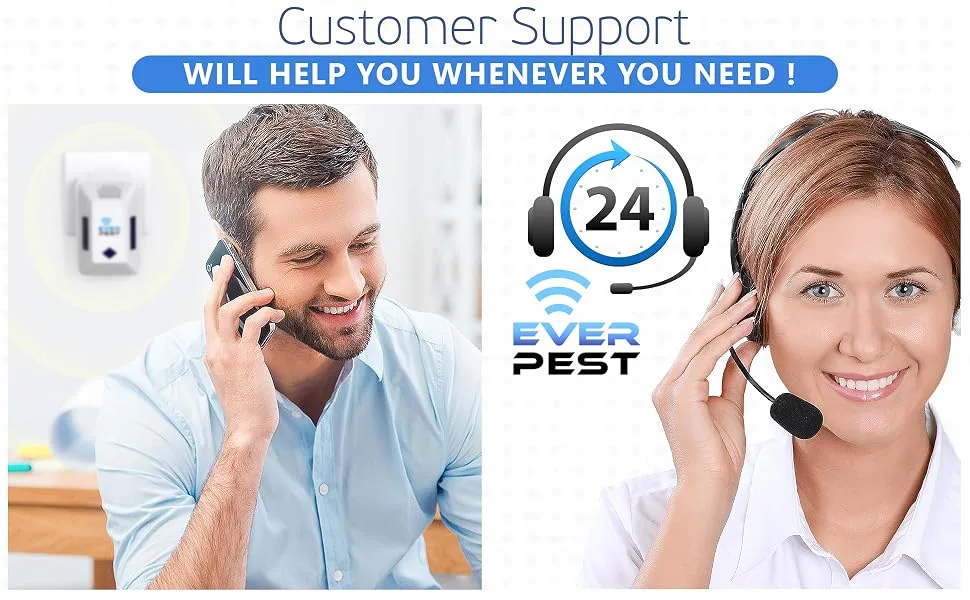 Ultrasonic Pest Repeller Plug in - Electronic Insect Electrical Control Defender 2 Pack - Roach Bed Bug Mouse Rodent Mosquito Killer - Indoor Reject Repellent - for Cockroach Ant Spider Scorpion - everpest