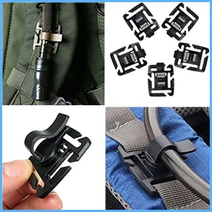 ZUSHALLMY 48-Piece MOLLE Accessories Kit Upgraded Attachment Clips Kit MOLLE Key Clip D-Rings for Attaching Gear with MOLLE System - Increase Capacity and Versatility of Backpack - molle attachments