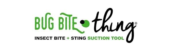 Bug Bite Thing Suction Tool and Travel Bag Combo "Rainbow Flamingo" 1-Pack Pink - Bug Bite Thing Logo
