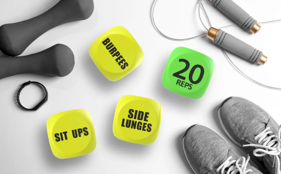 Skywin Workout Dice - 1 Pack Yellow Fun Exercise Dice for Solo or Group Classes 6-Sided Foam Fitness Dice Great Dynamic Exercise Equipment Yellow 1 - product information 4