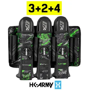 HK Army 4+3 Eject Paintball Harness Pod Pack - Electric Electric 4+3 - HK Army 3+2 Paintball Harness Pod Pack