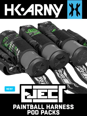 HK Army 4+3 Eject Paintball Harness Pod Pack - Electric Electric 4+3 - HK Army Eject Paintball Harness Pod Pack