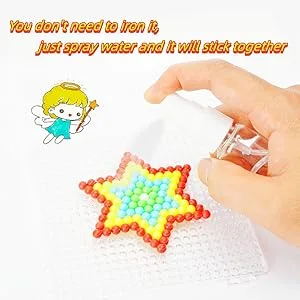 Water Magic Fuse Beads 24 Color 6000 Beads 5mm Refill Pack Non-Iron Handmade Learn DIY Accessories Set - product information 5