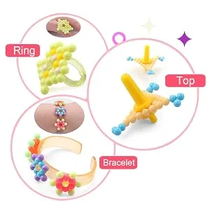 Water Magic Fuse Beads 24 Color 6000 Beads 5mm Refill Pack Non-Iron Handmade Learn DIY Accessories Set - ring top bracelet