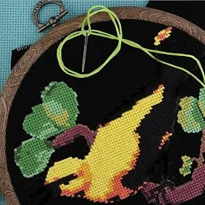 6 Pieces Classic Reserve Aida Cloth Cross Stitch Cloth DaKuan 11 Count Cross Stitch Fabric Black 12 by 18-Inch - product information 8