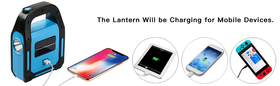 4 Pack 3 in 1 Solar USB Rechargeable Brightest COB LED Camping Lantern Charging for Device Waterproof Emergency Flashlight LED Light - product information 4