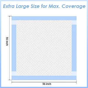Bearals Disposable Bed Pads with Adhesive Strips 36x36 Inch X-Large Disposable Bed Pads for Incontinence Ultra Soft Disposable Underpads (Pack of 30) - disposable bed pads