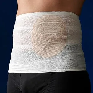 Corsinel StomaSafe Classic (Pack of 3) Ostomy/Hernia Light Support (White L (41.5-51in) by TYTEX White Large (Pack of 3) - STOMASAFE Classic