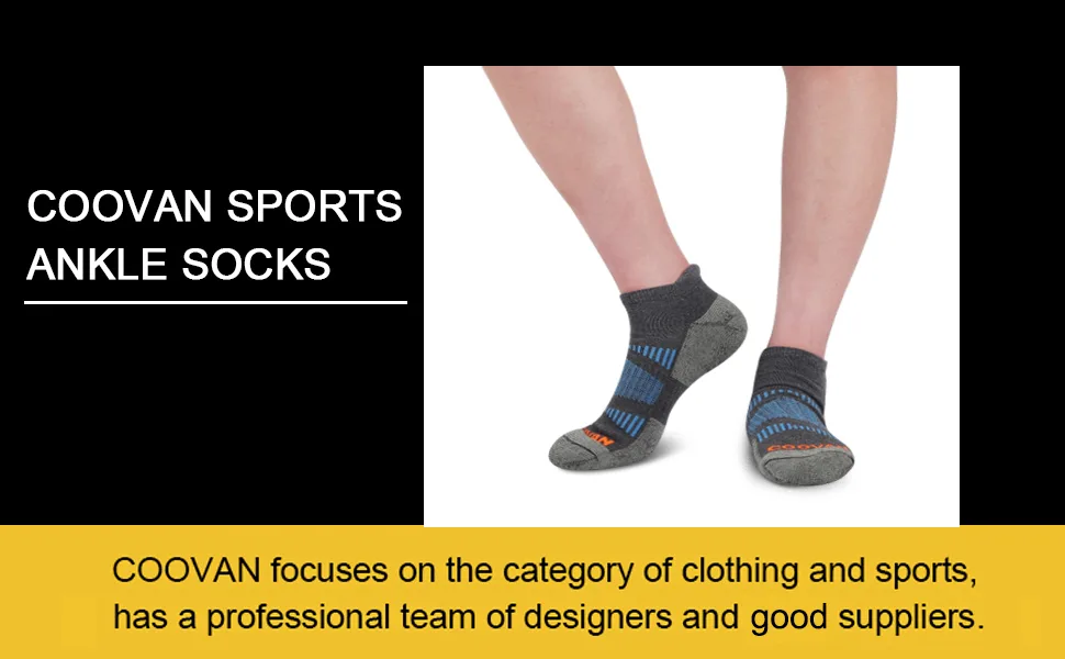 COOVAN 7 Pairs Mens Ankle Socks Athletic Low Cut Running Breathable Cushion Tab Socks 7 Pack Black - SOCKS