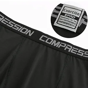 Holure Men's Performance Compression Shorts Athletic Running Underwear (3 or 4 or 5 Pack) 5 Pack:black/Camo Black/Camo White/Blue/Green Medium - Elastic Waistband