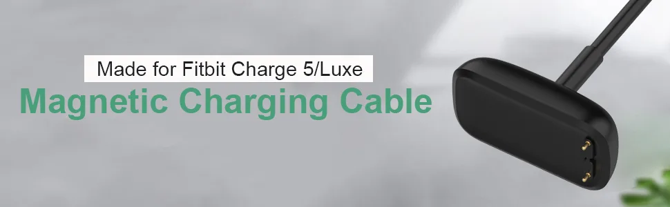 Mixblu Charger Replacement for Fitbit-Charge-5-Luxe Cable:Fast Charging 3.3Ft Long USB Cord Accessories for Luxe/Charge 5 Smartwatch 2 Pack without Reset - charge 5 charger
