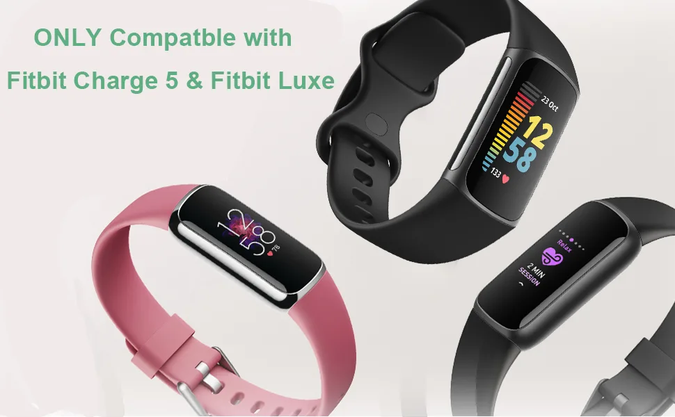 Mixblu Charger Replacement for Fitbit-Charge-5-Luxe Cable:Fast Charging 3.3Ft Long USB Cord Accessories for Luxe/Charge 5 Smartwatch 2 Pack without Reset - luxe charger