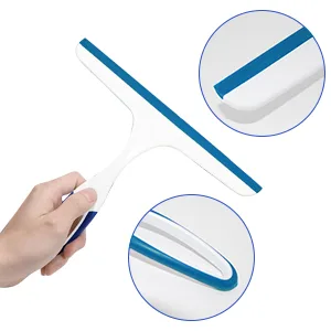 Squeegee for Shower Hand Held Rubber Glass Shower Squeegee with Hanging Hole Squeegee for Shower Glass Door Car Windows Multifunctional Squeegee Tool 3-Pack Multia - product information 2