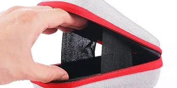ACHIX Golf Rangefinder Hard Shell Case Compatible for Bushnell/Callaway/Tectectec Universal Laser Range Finder Carry Bag with Carabiner Belt Clip for Most Brands rangefinders Silver-Large Case - GOLF RANGEFINDER CASE