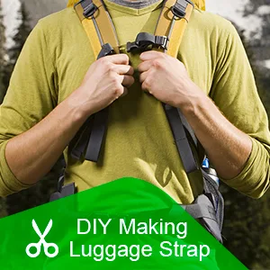 YGDZ Buckles Strap Set 10 Yards 1 Inch Nylon Webbing Strap with 20 Set Side Release Plastic Buckles for Luggage Strap Backpack Repairing Black One Side Adjustable - product information 4