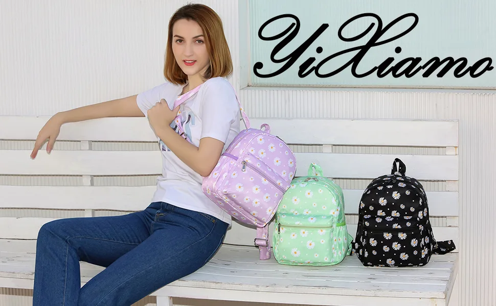 YiXiamo Cute mini tiny small lightweight water repellent pack bag backpack for grils children and adult Strawberry - brand