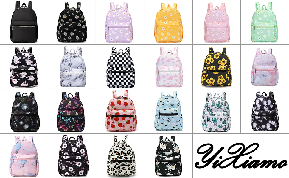 YiXiamo Cute mini tiny small lightweight water repellent pack bag backpack for grils children and adult Strawberry - list