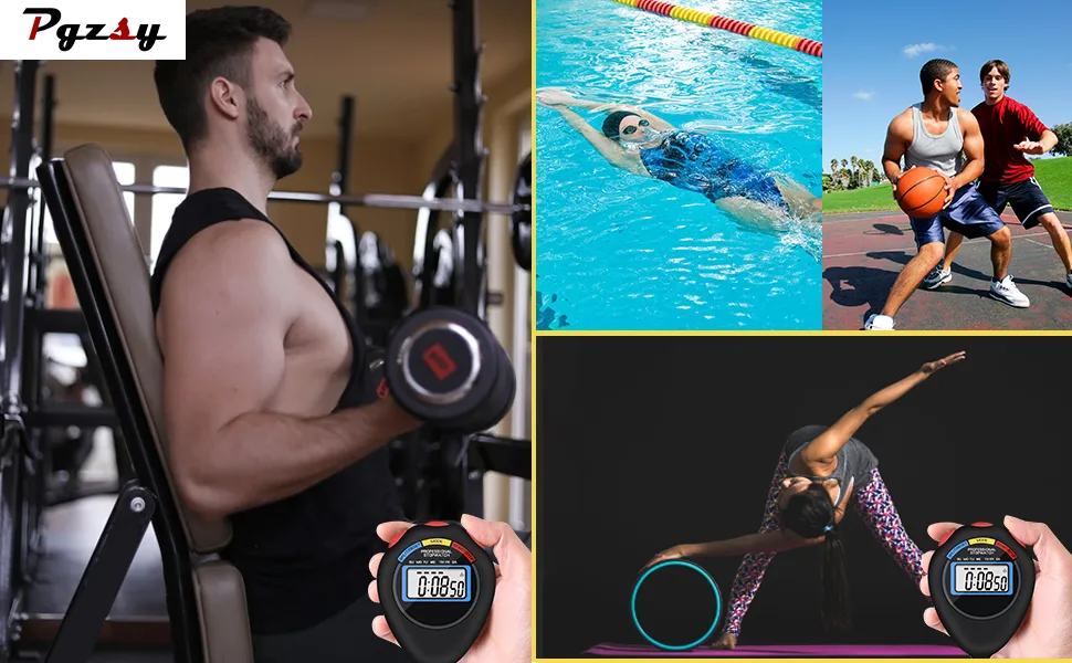 12 Pack Multi-Function Electronic Digital Sport Stopwatch Timer Large Display with Date Time and Alarm Function Suitable for Sports Coaches Fitness Coaches and Referees(Black) - product information 3