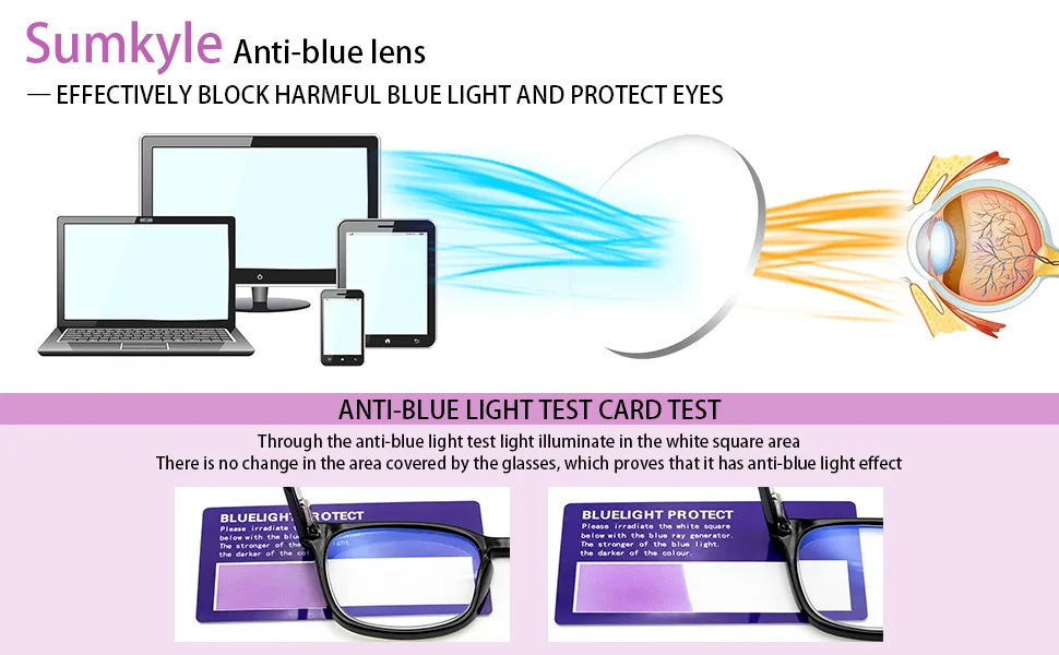 Sumkyle 3 Pack Progressive Multifocus Reading Glasses Blue Light Blocking Men Women Spring Hinges Square Computer Readers (3 pack multicolor 1.50) 3 Pack Multicolor 1.5 x - BLUE LIGHT BLOCKING READING GLASSES