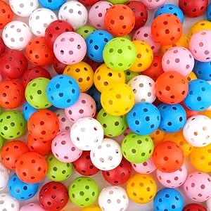 Faswin 105 Pack Practice Golf Balls Colored 40mm Hollow Plastic Golf Sports Training Ball for Swing Practice Driving Range Home Use - product information 3