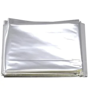Ever Ready First Aid Mylar Rescue Blanket Large Silver Thermal Sheet for Emergency and Survival 54 x 84 20 Count - mylar