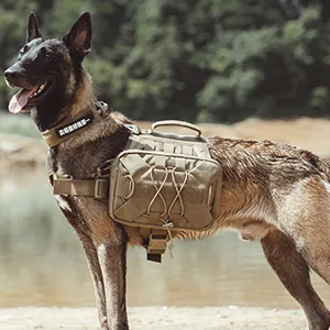 EXCELLENT ELITE SPANKER Dog Pack Hound Dog Saddle Bag Backpack for Travel Camping Hiking Medium & Large Dog with 2 Capacious Side Pockets(COB) Coyote Brown - product information 3